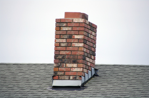 Brick chimney that needs to be repaired